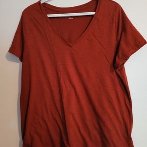 Womens v neck every day t shirt. 1X